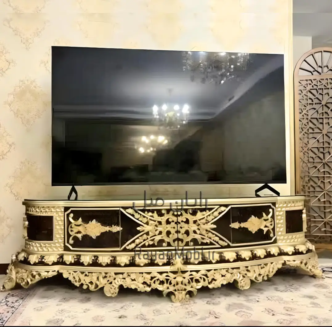 میز تی وی پر منبت گلریز