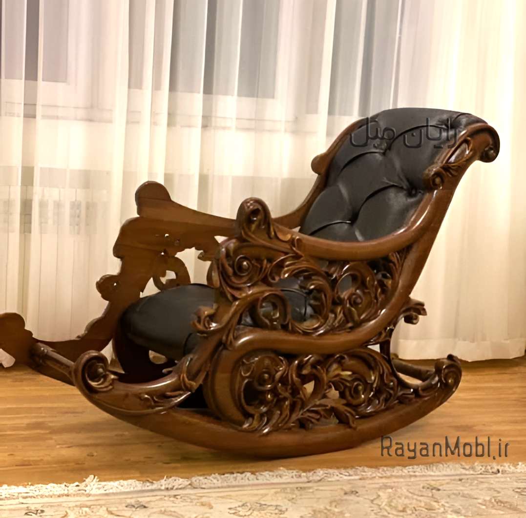 صندلی راک چوب راش سلطنتی