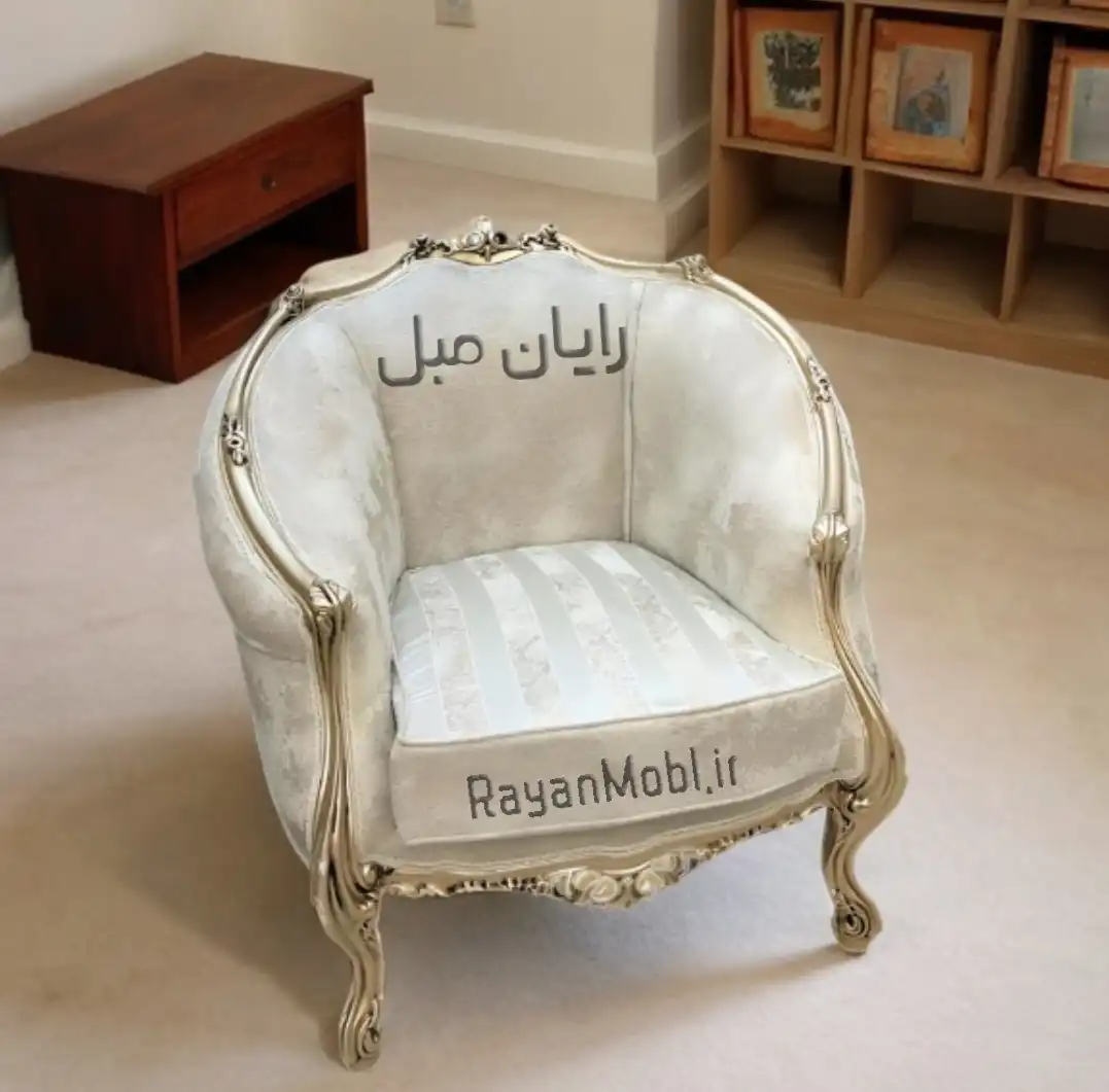 مبل کلاسیک لگنی مدل زمرد 9 نفره